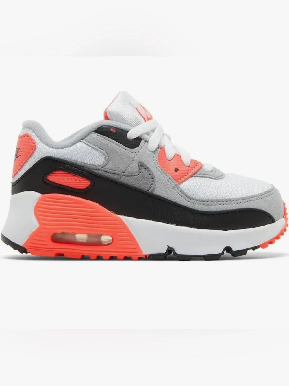 Toddler Nike Air Max 90 Sneakers - White, Gray & Infrared size 10c